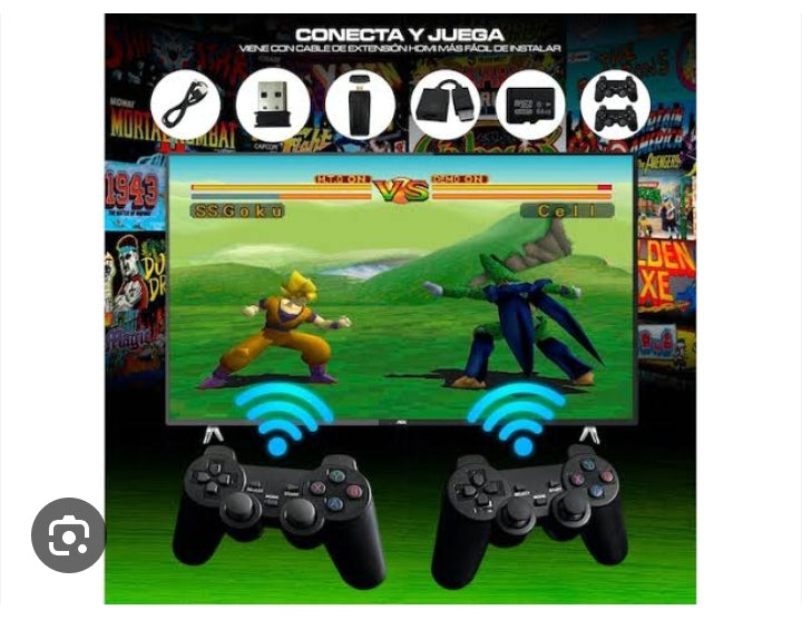 Consola Retro 4K Videojuego con 10.000 Juegos Clásicos + 2 MANDOS de Regalo