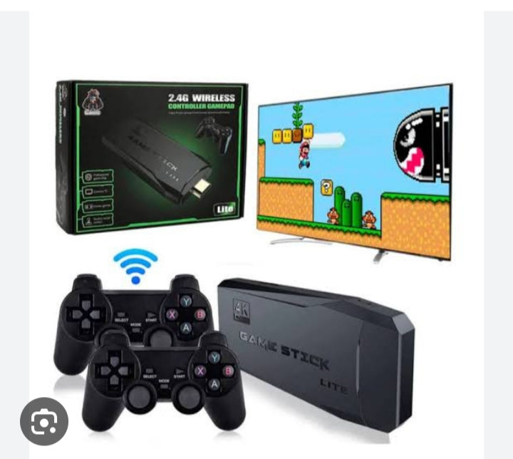 Consola Retro 4K Videojuego con 10.000 Juegos Clásicos + 2 MANDOS de Regalo